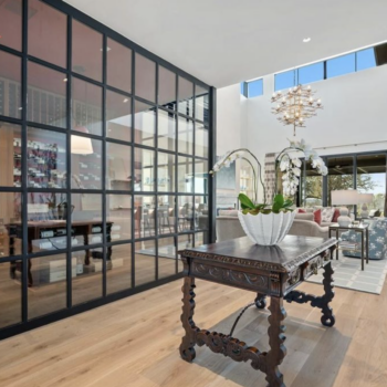 Entry in Driftwood, wood floors installed by GWH Flooring
